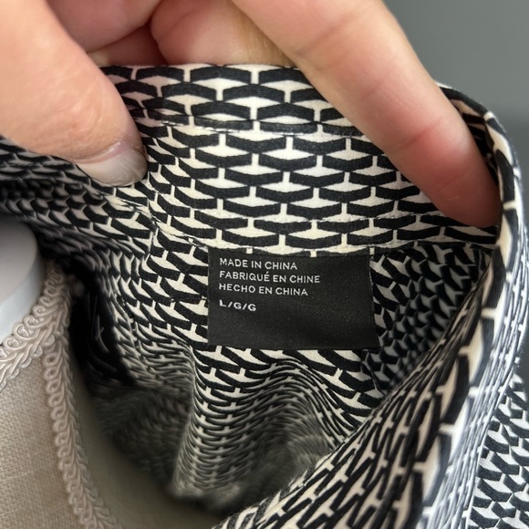 Armani Exchange Fitted Casual Button Up Shirt Micro Pattern Winter 2015 Men's L - Picture 3 of 9